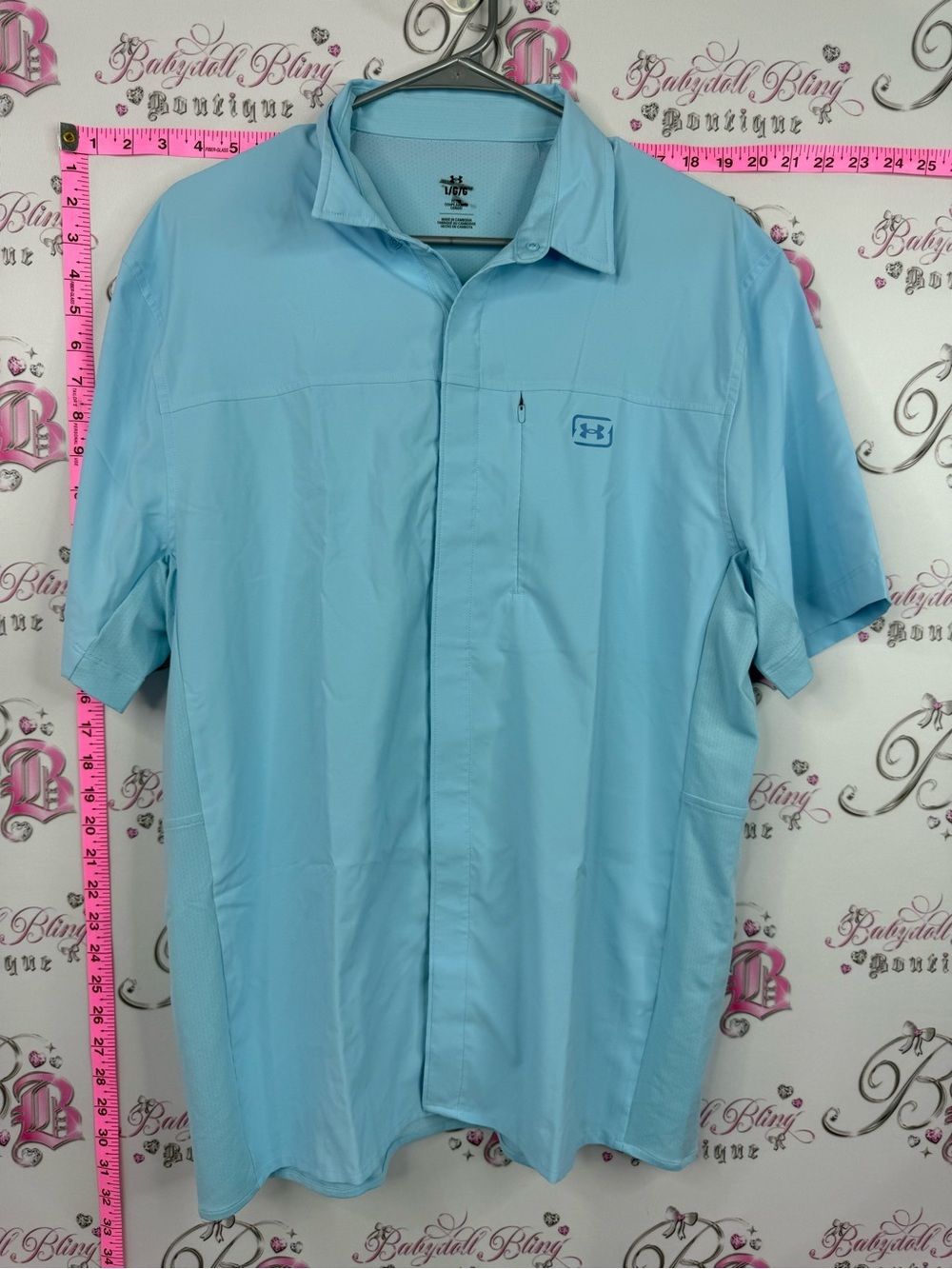 Under Armour Men’s Sky Blue Short Sleeve Performance Polo